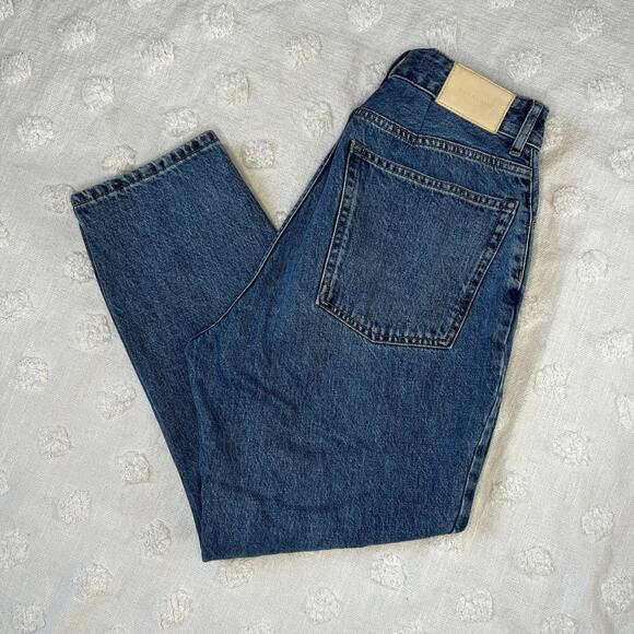 Everlane The Curvy 90’s Cheeky Straight Jean Size 30 Crop High Waist Button Fly - Picture 8 of 8